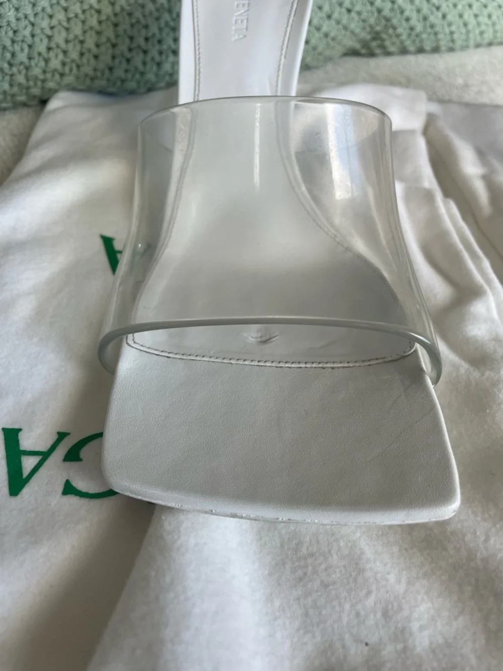 Bottega Veneta Clear Stretch Sandal - Picture 3 of 8